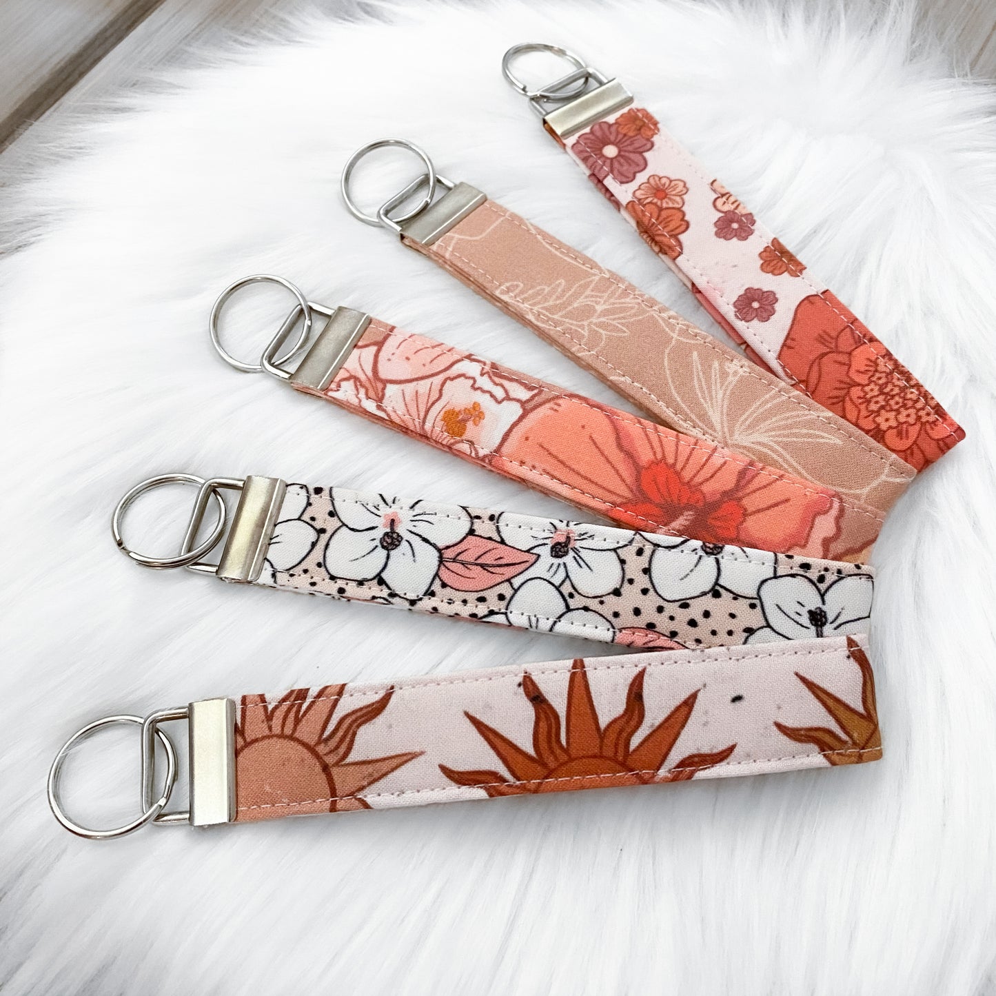 Keychain Wristlet - Soft Pinks Collection
